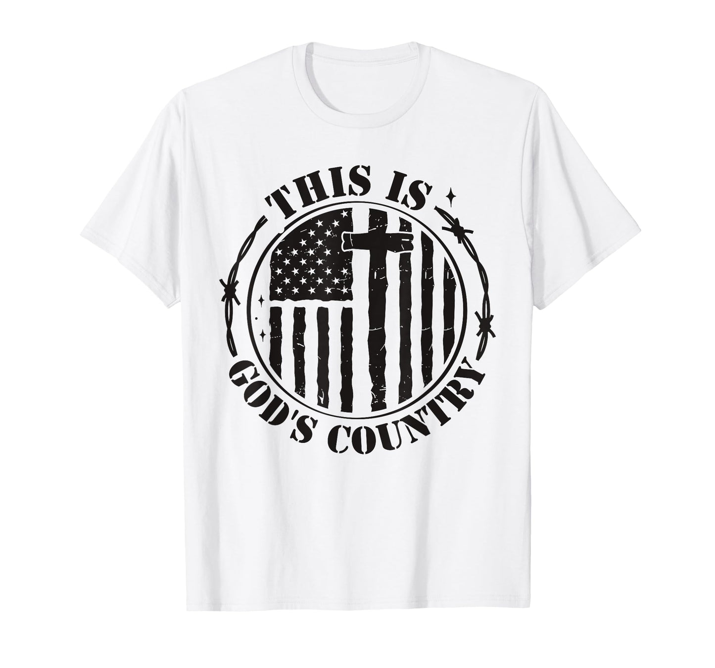 This Is God's USA Country Flag Patriotic Christian Faith USA T-Shirt