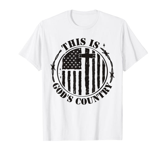 This Is God's USA Country Flag Patriotic Christian Faith USA T-Shirt
