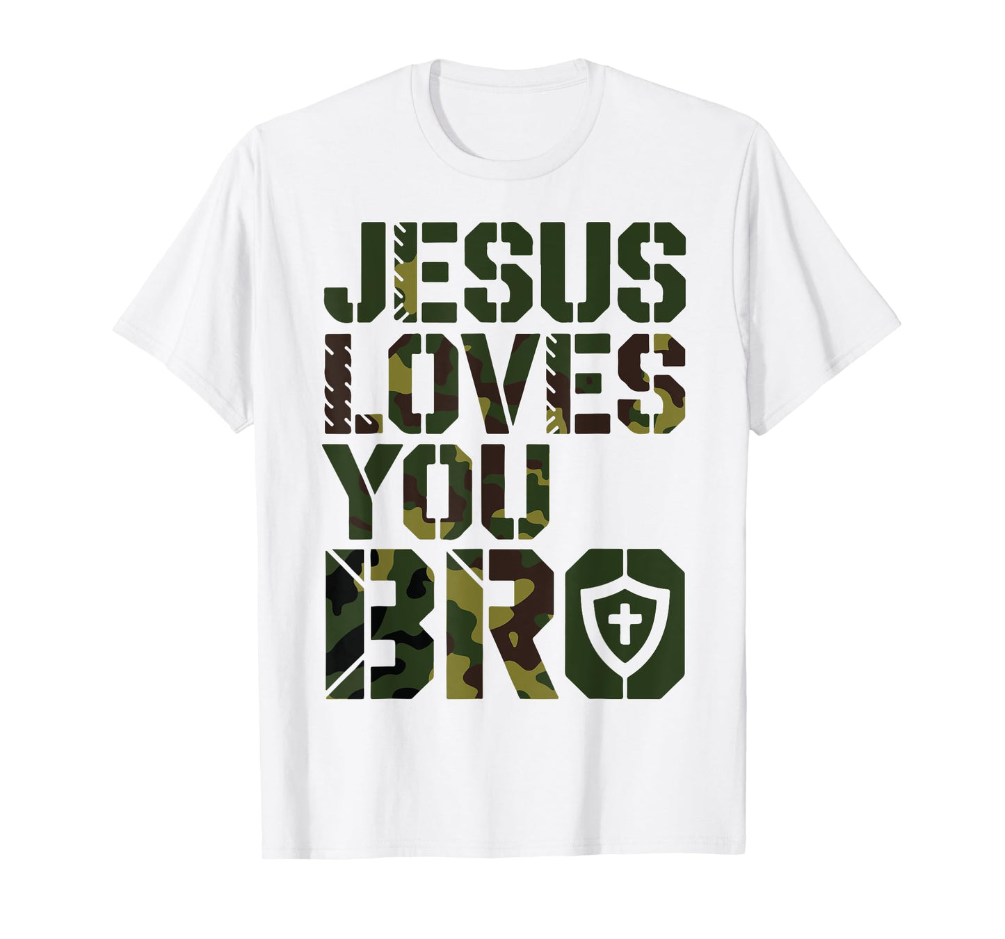 Men Jesus Loves You Bro Funny Christian Boy Godson Toddler T-Shirt