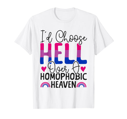 Bisexual Bi Pride Flag Colors Bible Faith Christian I'd T-Shirt
