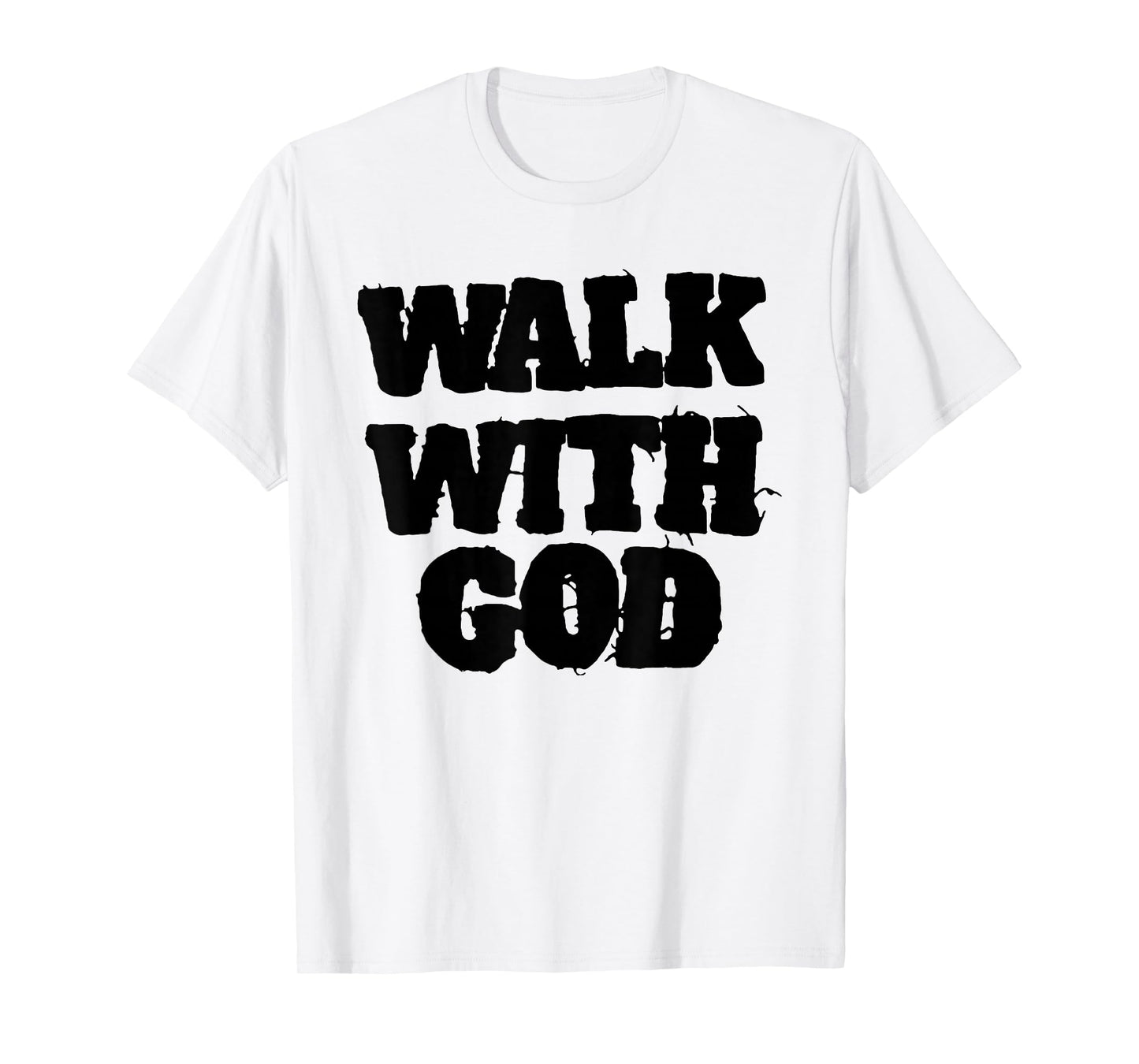 Walk with Jesus God Christian Men Women Saying Quote Funny T-Shirt