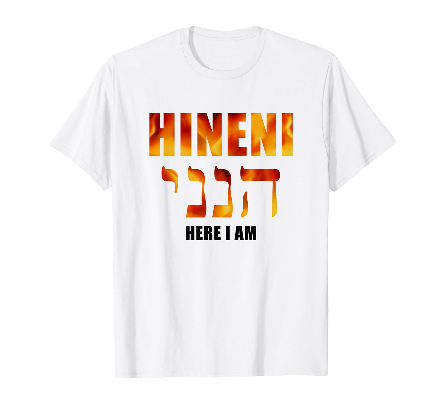 HINENI Here I Am – Hebrew Christian Faith Biblical T-Shirt