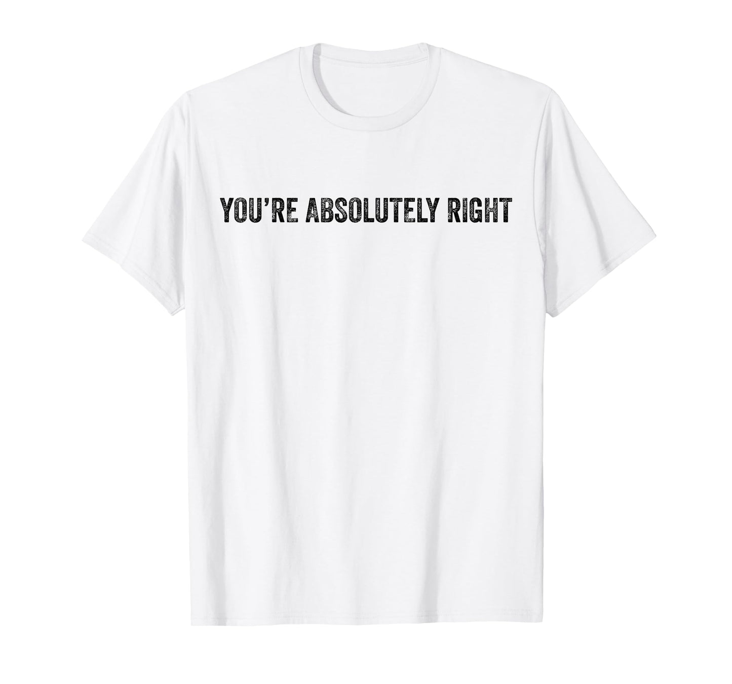 You’re Absolutely Right Sarcasm Funny Quote Meme T-Shirt