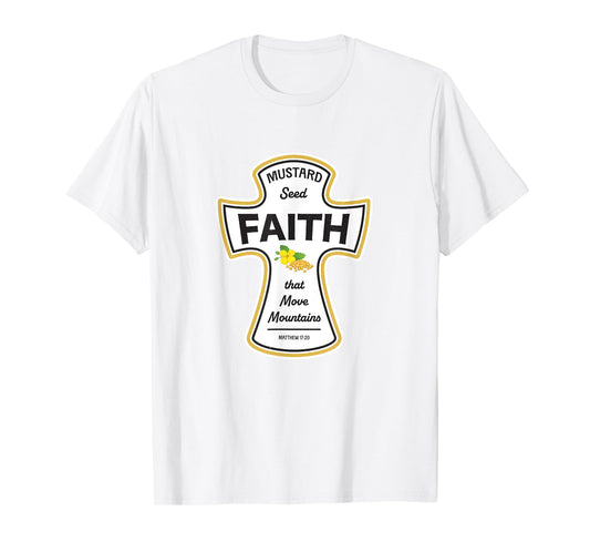 Mustard Christian Shirt - Faith Seed of Mustard Jesus Bible T-Shirt