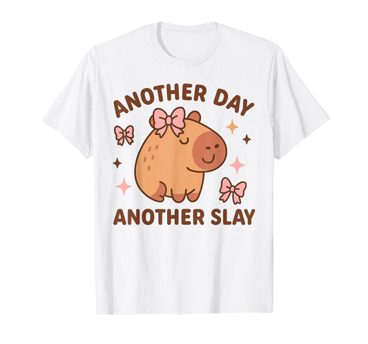 Another Day Another Slay Cute Capybara Kawaii T-Shirt