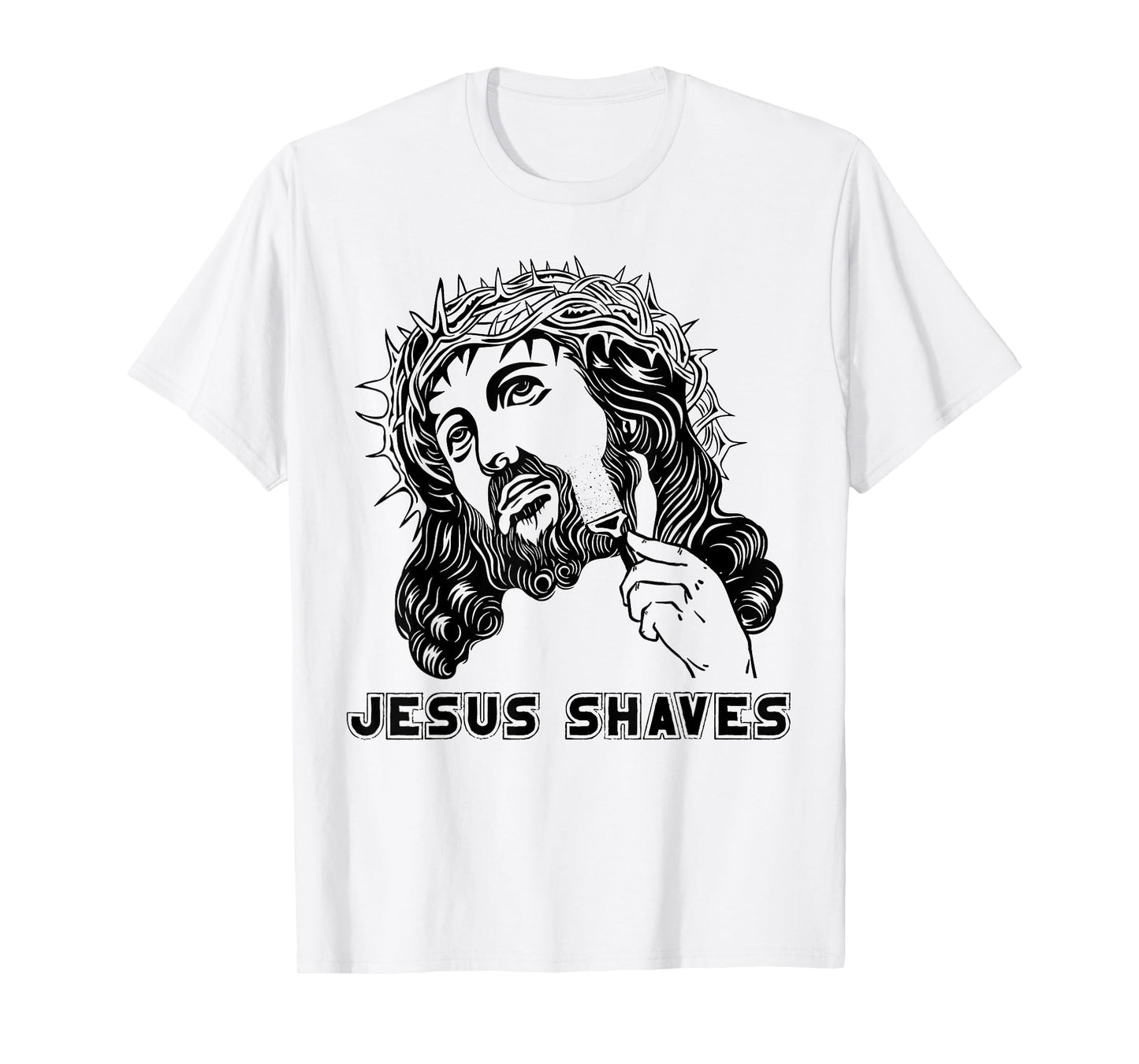 Jesus Shave Christian God Bible Cross Faith T-Shirt