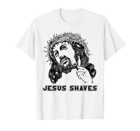 Jesus Shave Christian God Bible Cross Faith T-Shirt