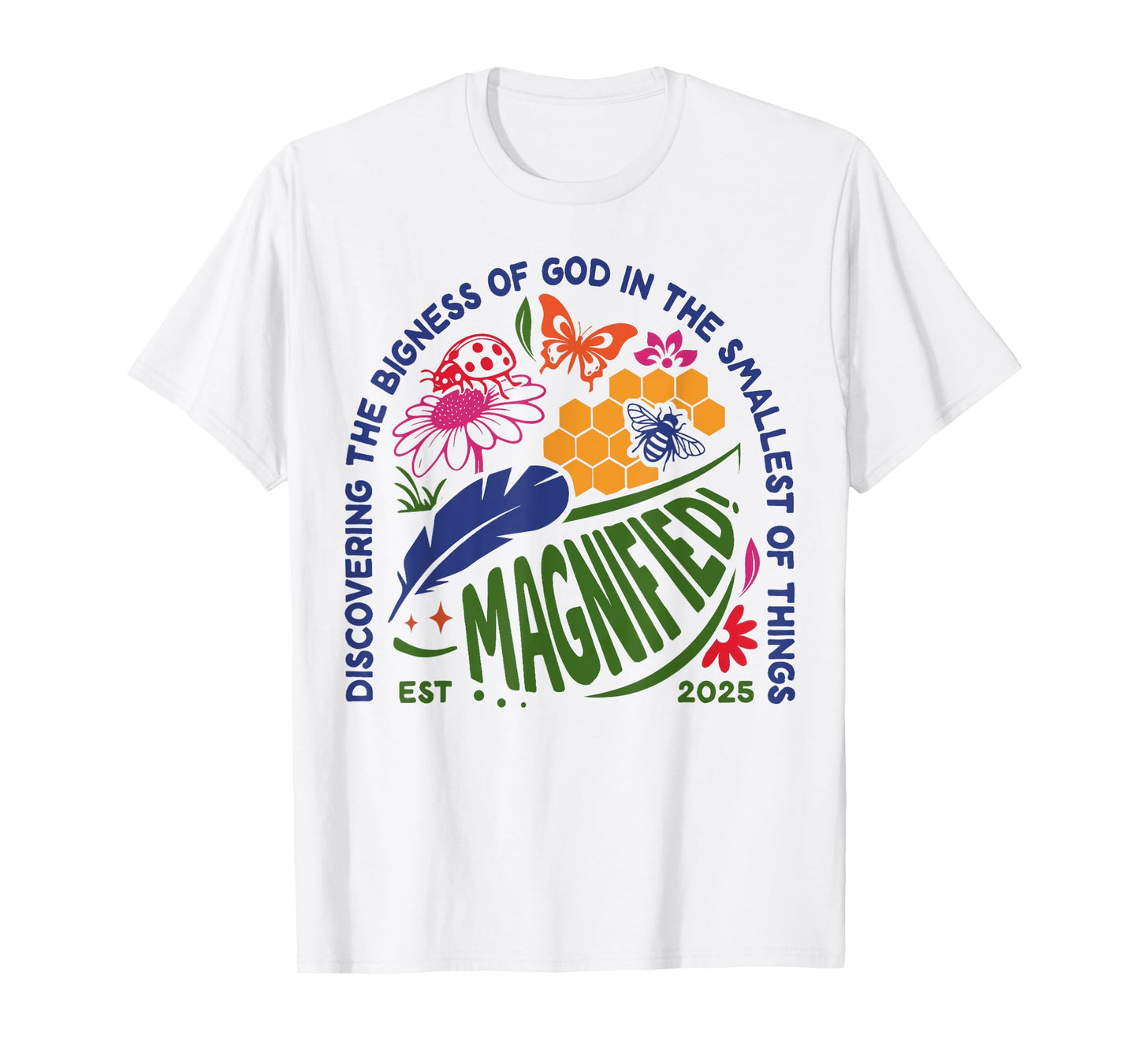 Magnified VBS 2025 Discovering the Bigness of God Christian T-Shirt
