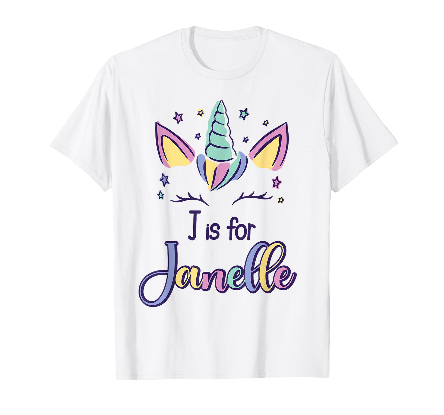 First Name Janelle Personalized J Is For Janelle T-Shirt