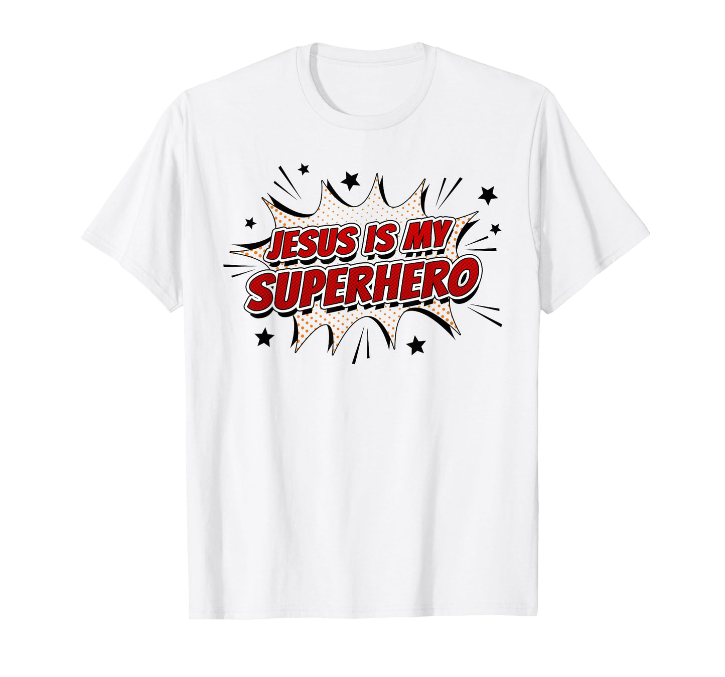 Jesus is My Superhero – Kids & Adult Christian Faith Comic T-Shirt