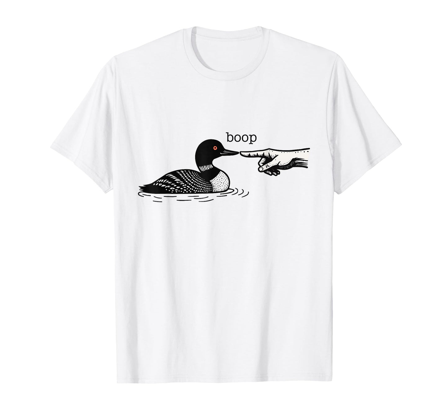 Pointing Hand Boops a Loon T-Shirt