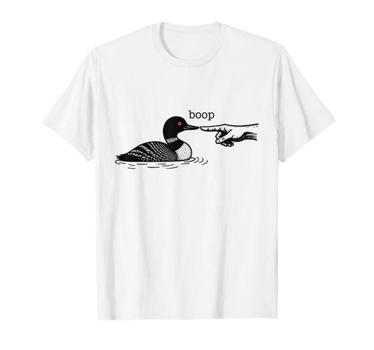 Pointing Hand Boops a Loon T-Shirt