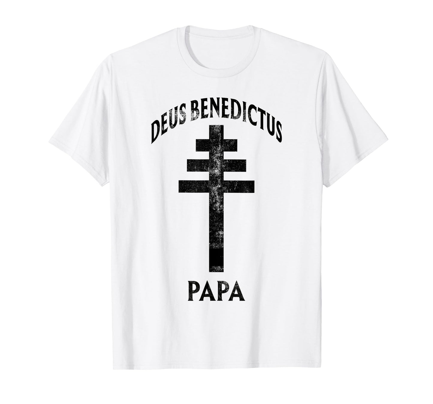 God Bless The Pope Papal Cross Catholic Prayer Latin T-Shirt