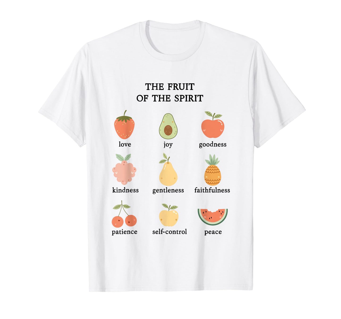 Fruit of the Spirit Cute Christian Girl Aesthetic T-Shirt