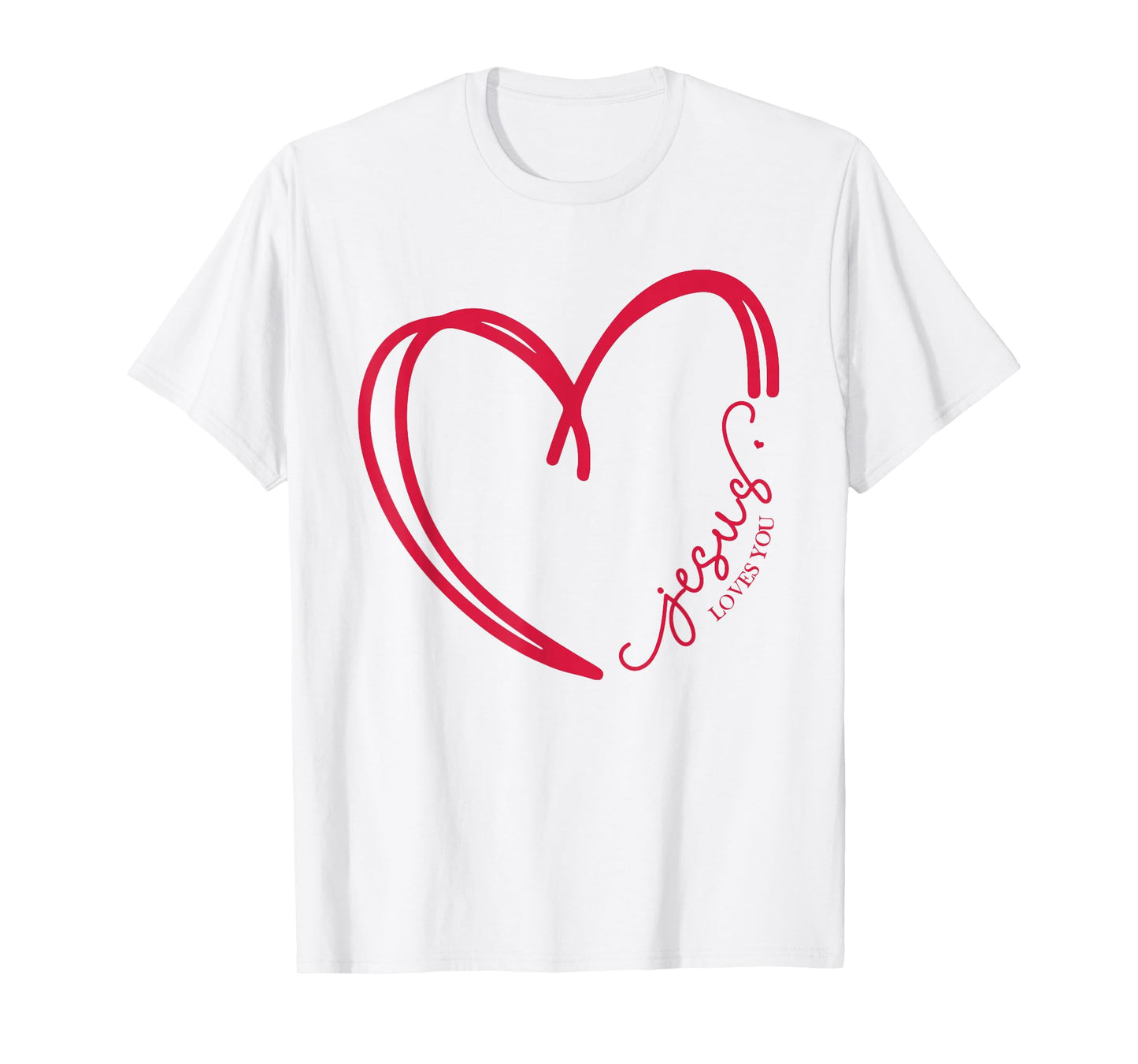 Jesus Loves You Christian Cross God Faith Bible Religious T-Shirt