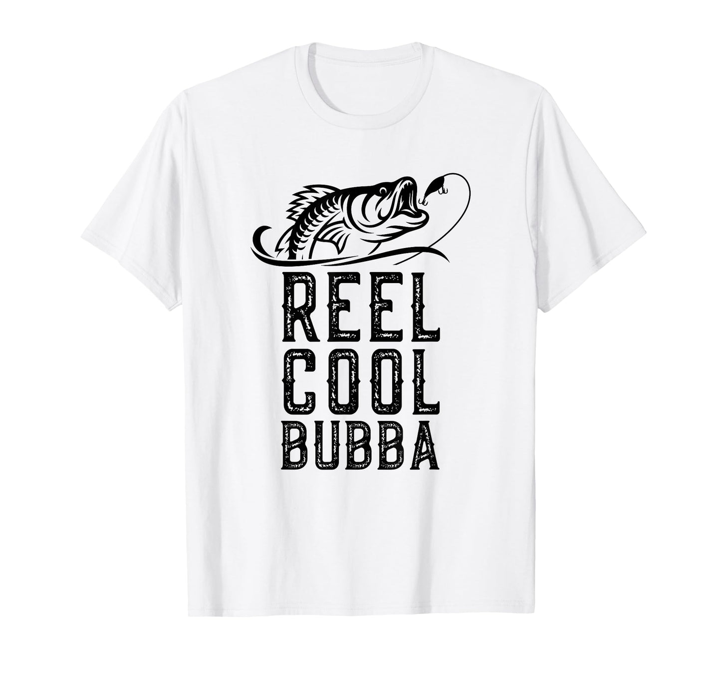 Reel Cool Bubba Fishing Funny Grandpa Retro T-Shirt
