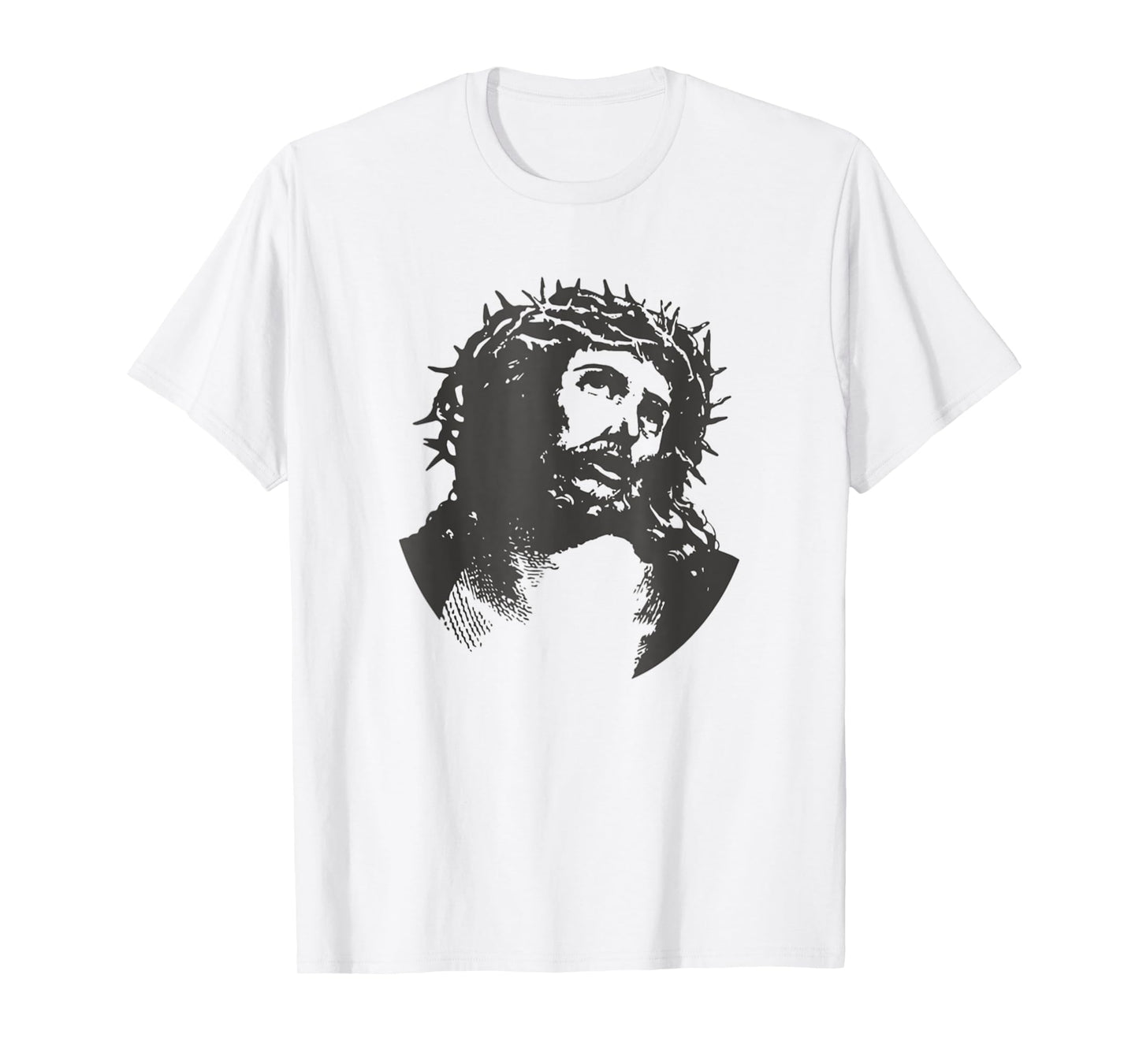Face Of Jesus Christ Crown Of Thorns Catholic Faith T-Shirt