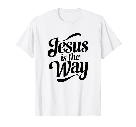 Jesus is The Way Christian Minimalist Modern T-Shirt