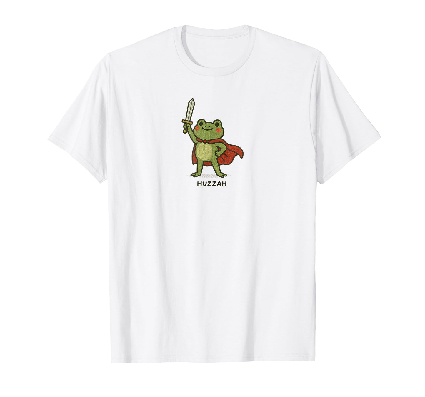 Huzzah Frog Funny Sword Meme Tee T-Shirt