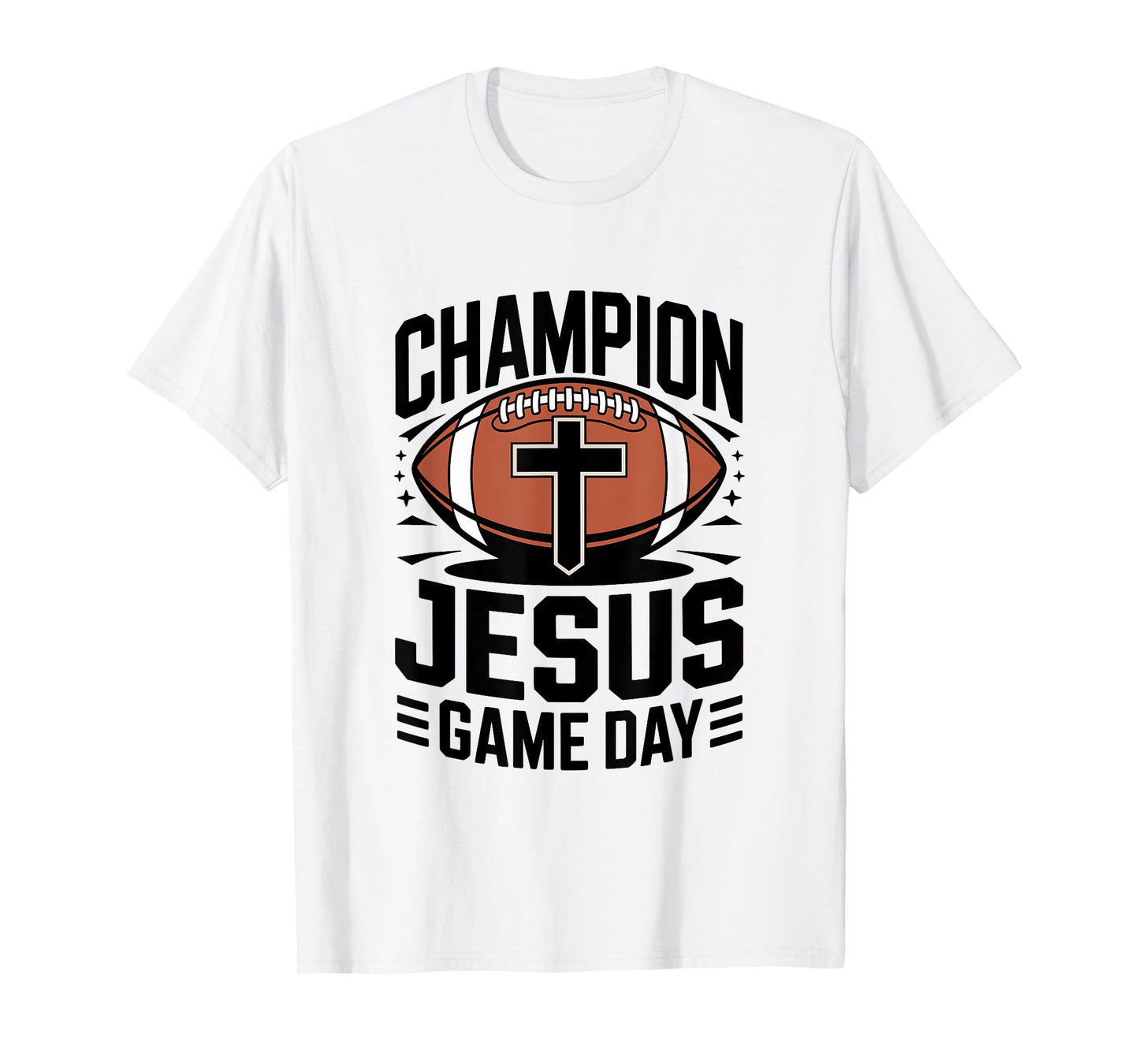 Fantasy Football Champion Jesus Game Day T-Shirt