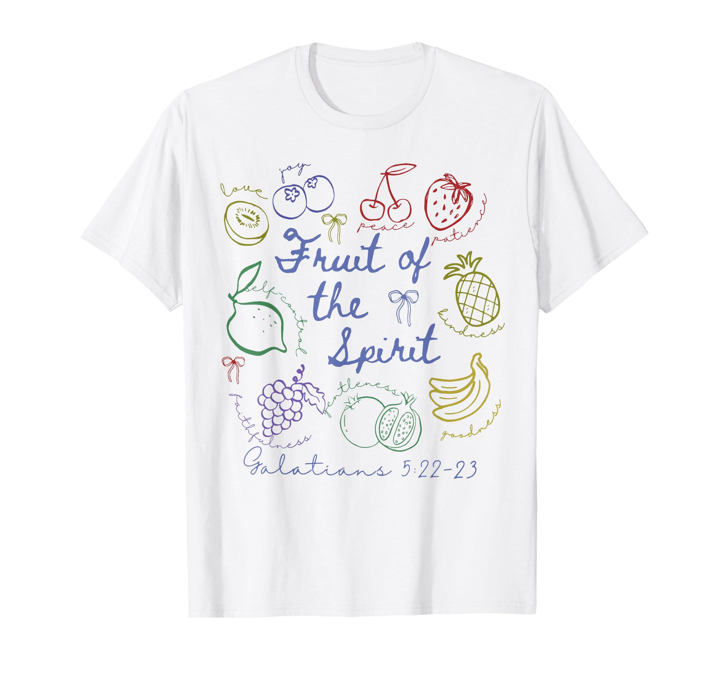 Fruit of The Spirit Christian Christianity Bible Verse Women T-Shirt