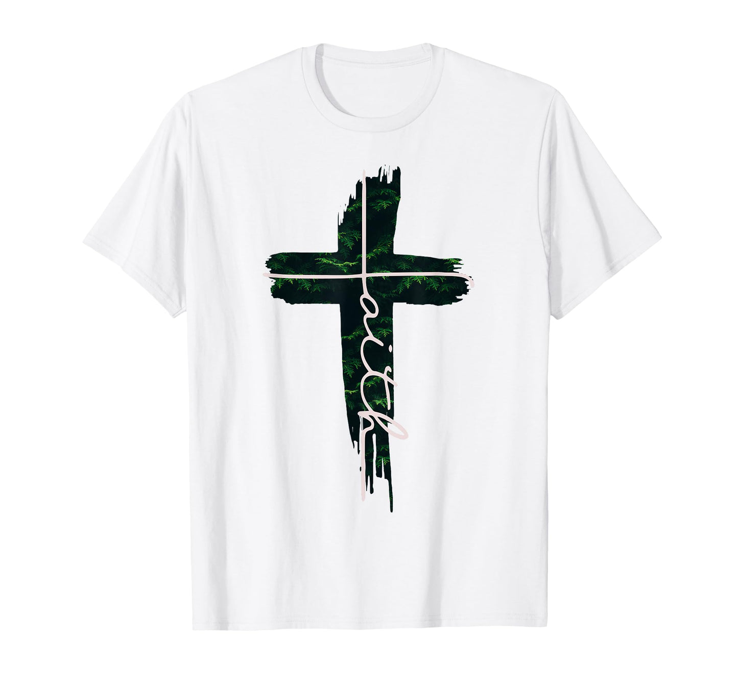 Faith Cross Tree Christian Men and Women Kids T-Shirt