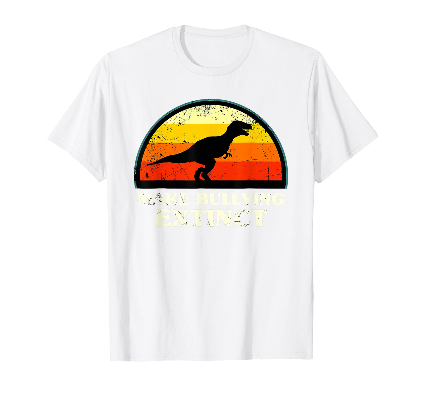 Make Bullying Extinct We Wear Orange for Unity Day Dinosaur T-Shirt