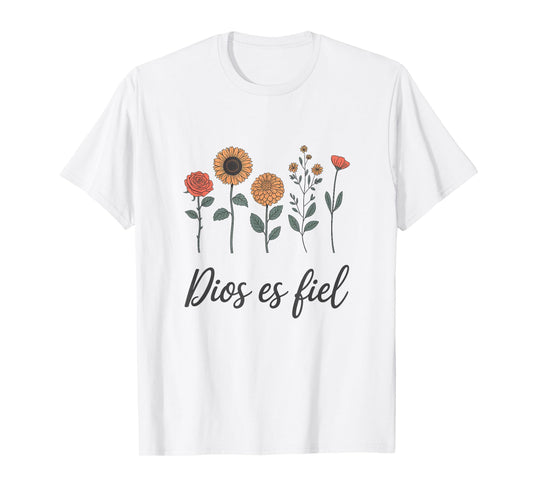 Christian Bible Verse Spanish Dios Es Fiel Cristianos T-Shirt