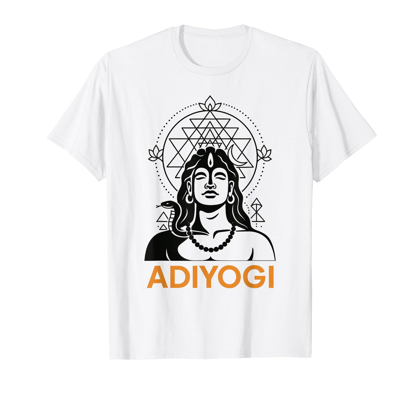 Adiyogi Shiva Sri Yantra Sacred Geometry God of Yoga T-Shirt