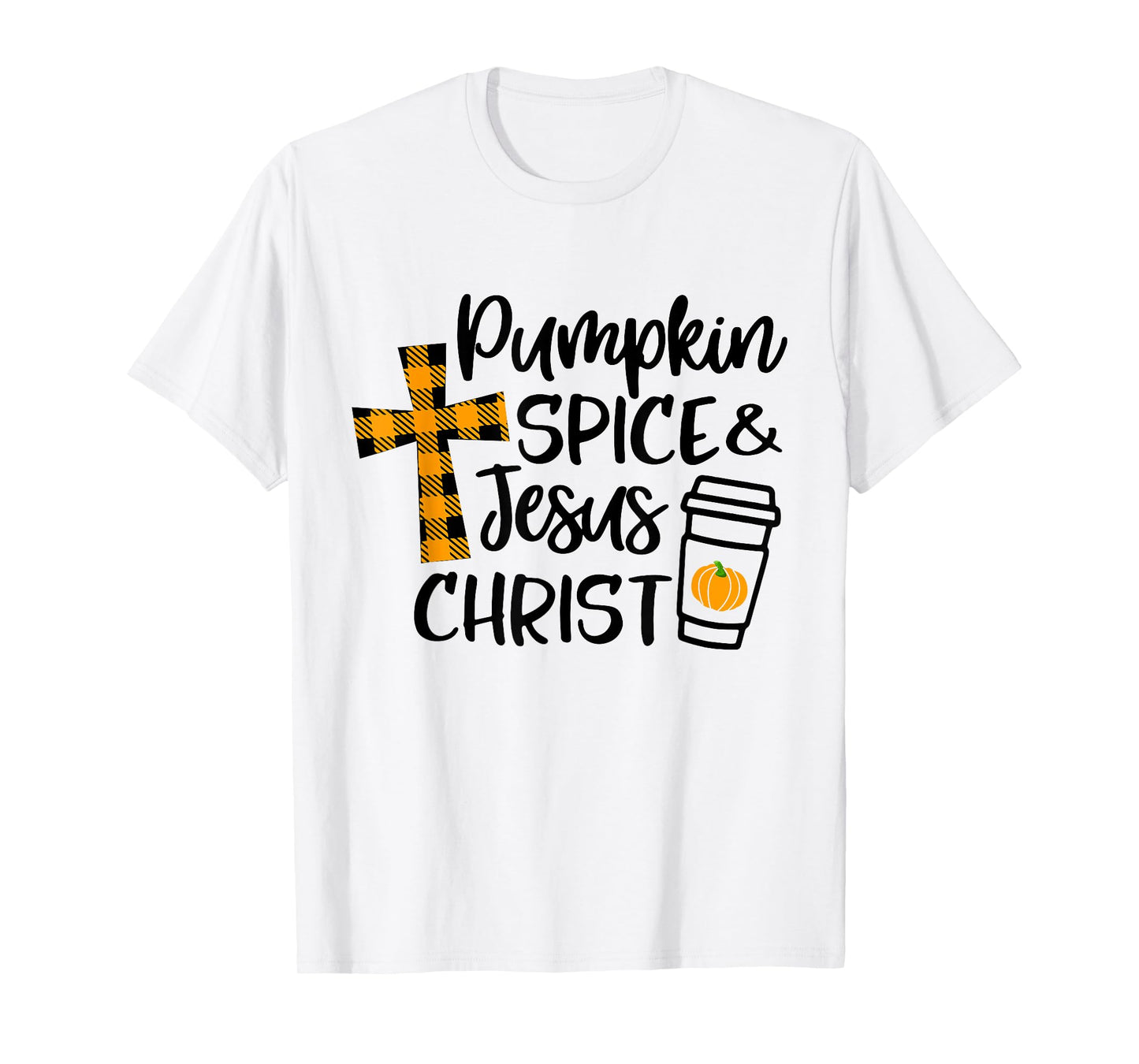 Hello Fall Pumpkin Spice & Jesus Christ Fall Christian Gift T-Shirt