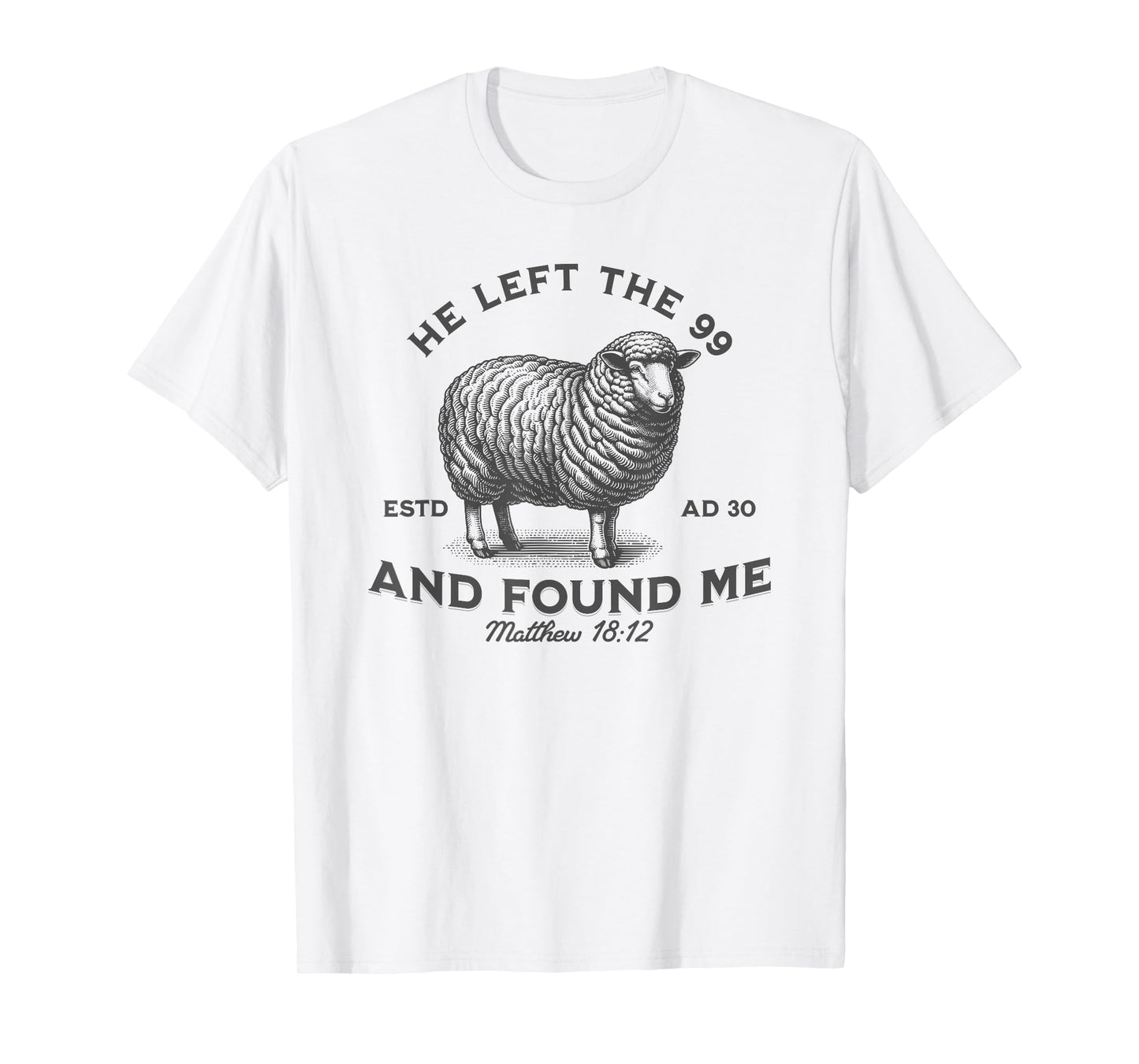 Bible He Left The 99 To Find Me Christian T-Shirt