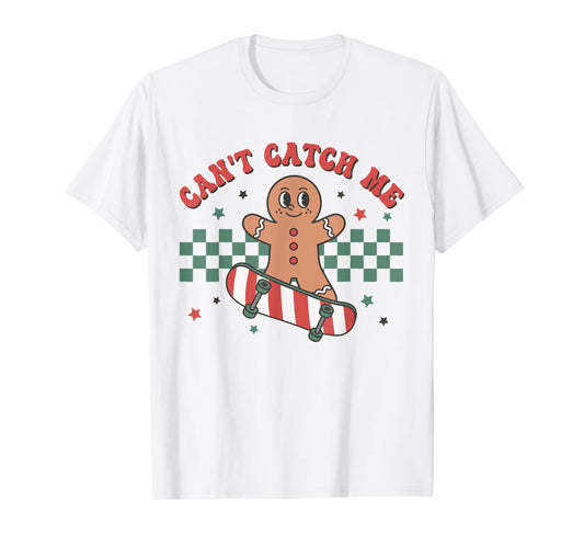 Can't Catch Me Gingerbread Christmas Cookies Toddler Kids T-Shirt