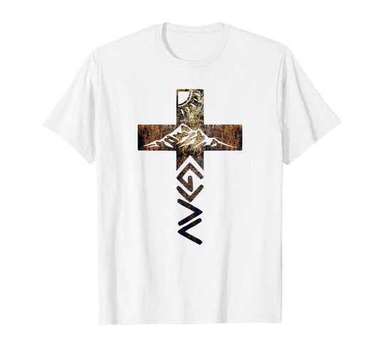 God Greater Than The Highs And Lows Cross for Christians T-Shirt