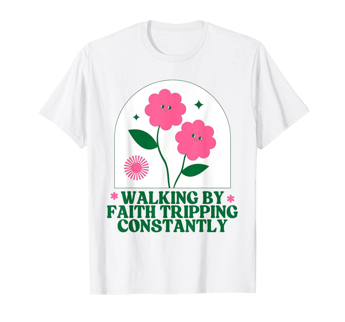 Christian Goose Walking by Faith Tripping Constantly Bible T-Shirt