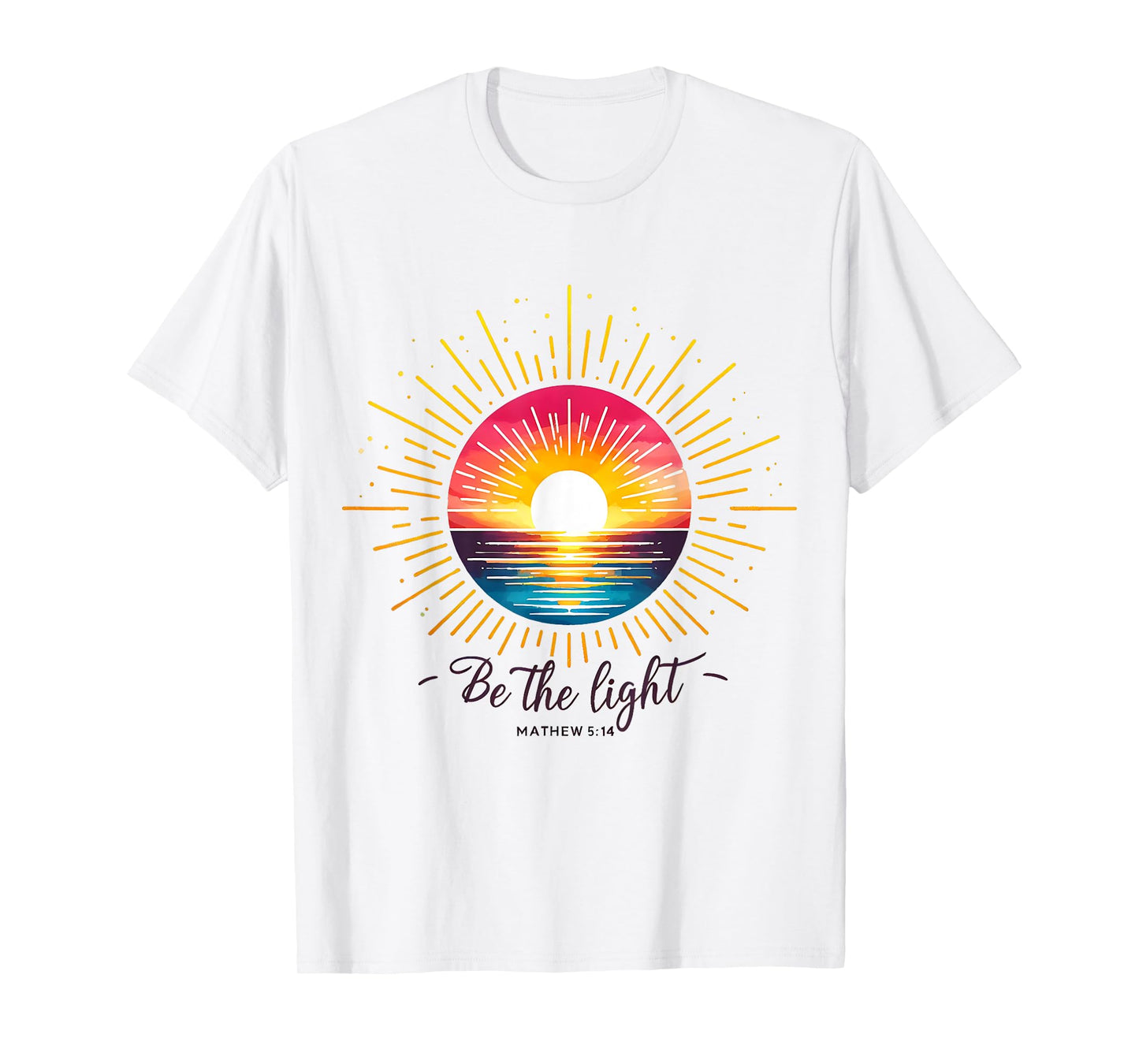 Be The Light Christian Bible Verse T-Shirt