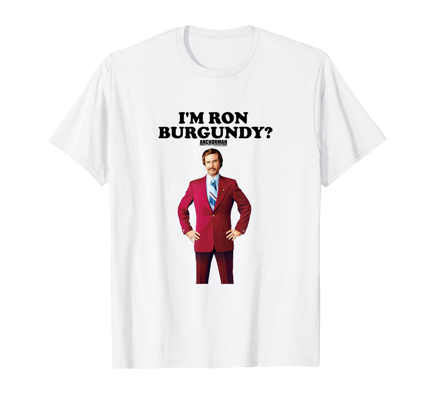 Anchorman I'm Ron Burgundy? Teleprompter Line Pose Quote T-Shirt