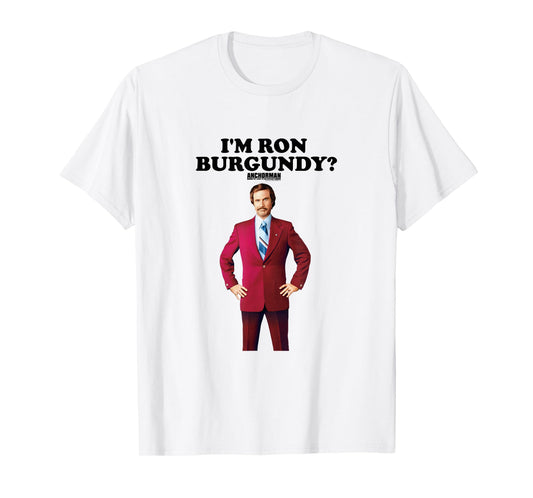 Anchorman I'm Ron Burgundy? Teleprompter Line Pose Quote T-Shirt