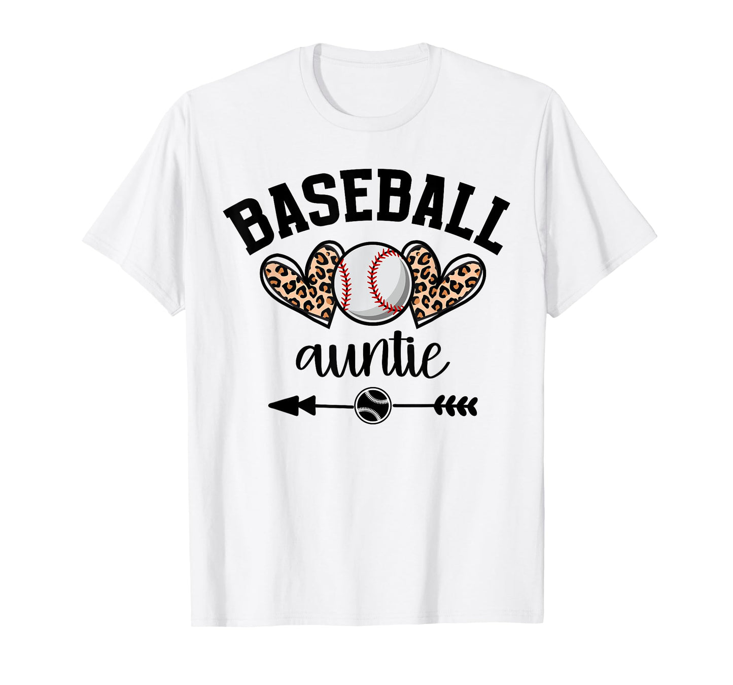 Baseball Auntie Womens Baseball Auntie Game Day Senior Night T-Shirt