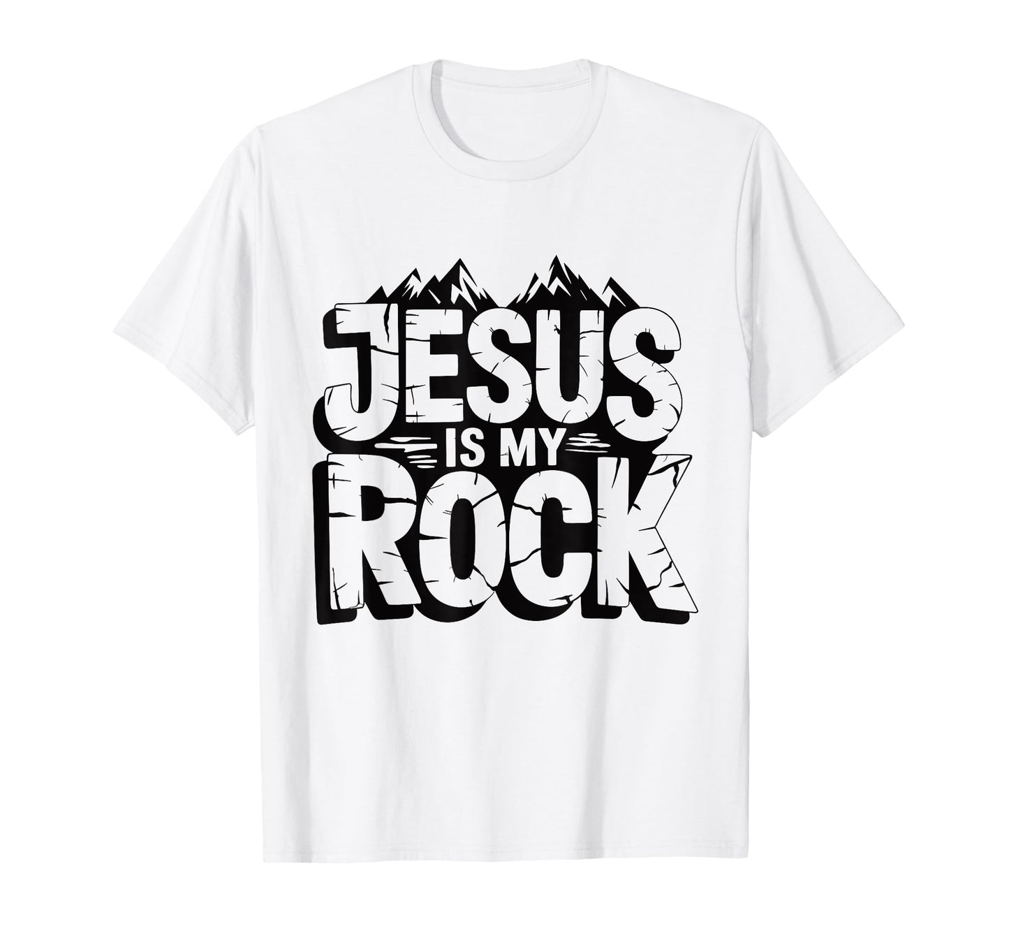 Biblical Jesus Is My Rock Christian T-Shirt