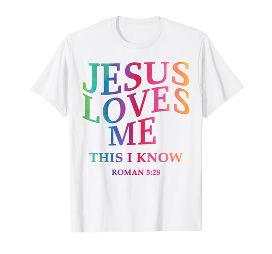 Toddler Girl Jesus Loves Me This I Know Christian God Son T-Shirt