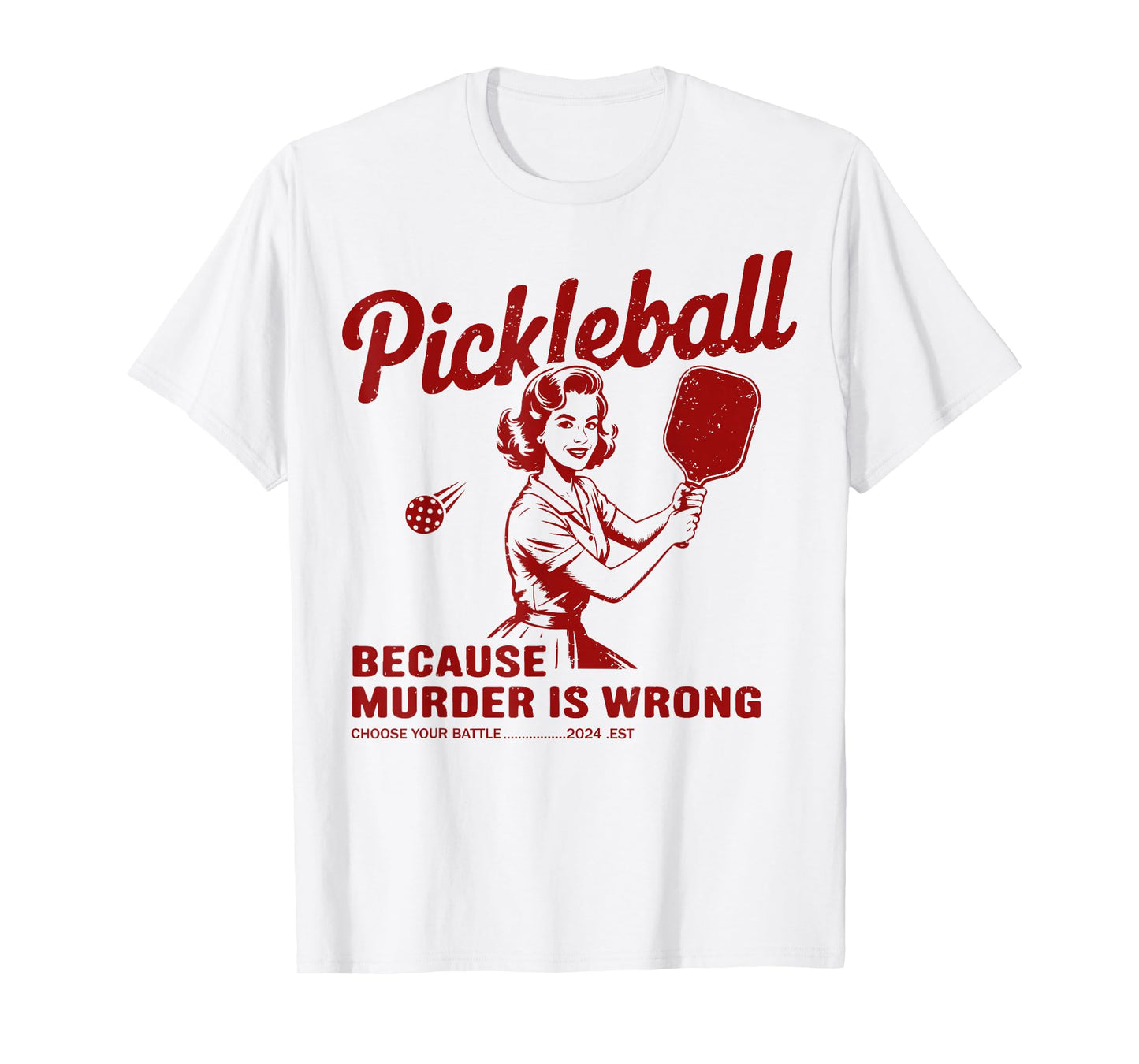 Funny Pickle Ball Outfit Women, Retro Gifts Pickleball T-Shirt