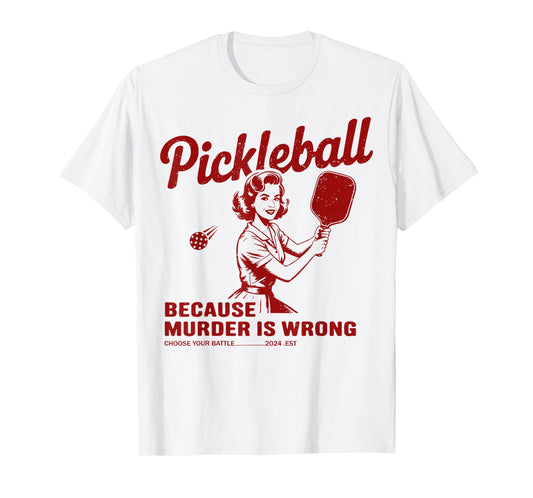 Funny Pickle Ball Outfit Women, Retro Gifts Pickleball T-Shirt