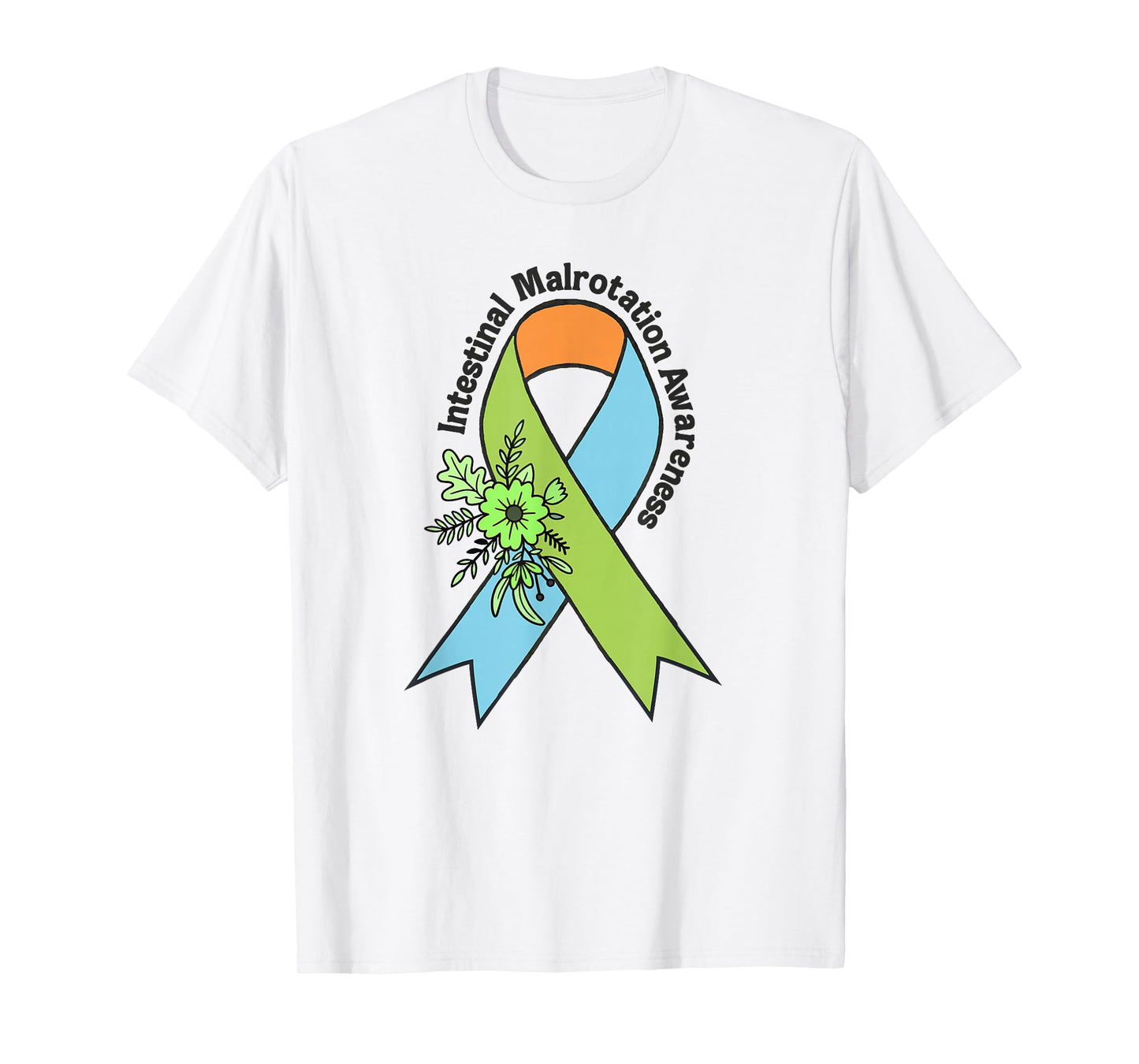 Intestinal Malrotation Awareness Warrior Survivor Ribbon T-Shirt