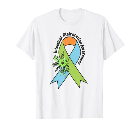 Intestinal Malrotation Awareness Warrior Survivor Ribbon T-Shirt
