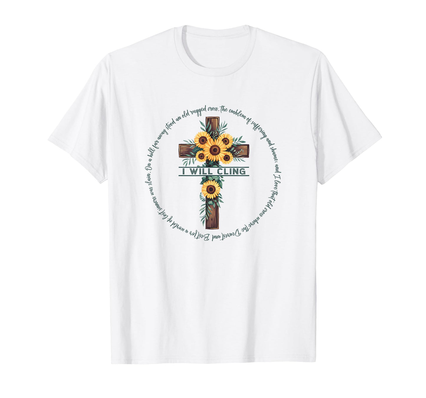 The Old Rugged Cross Christian Gift T-Shirt