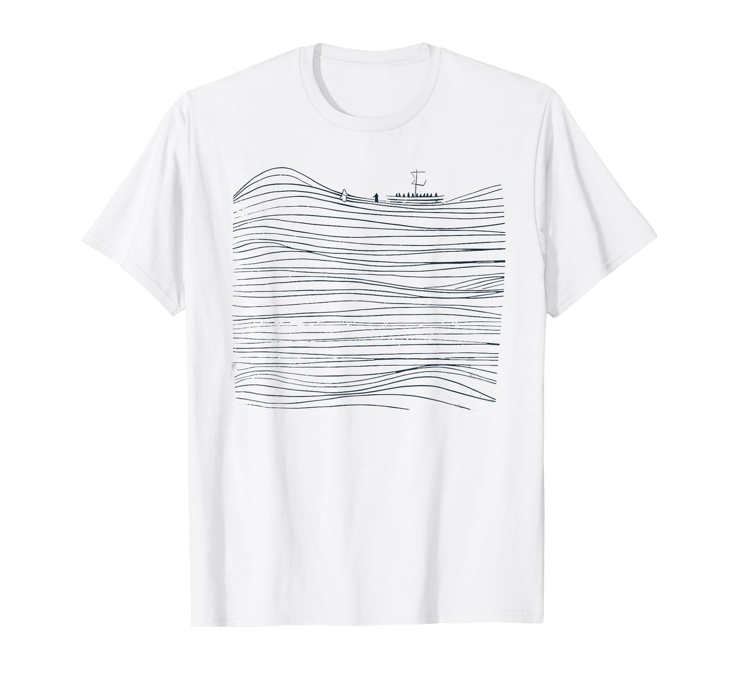 Walking On Water Boho Christian Retro Christian Faith T-Shirt