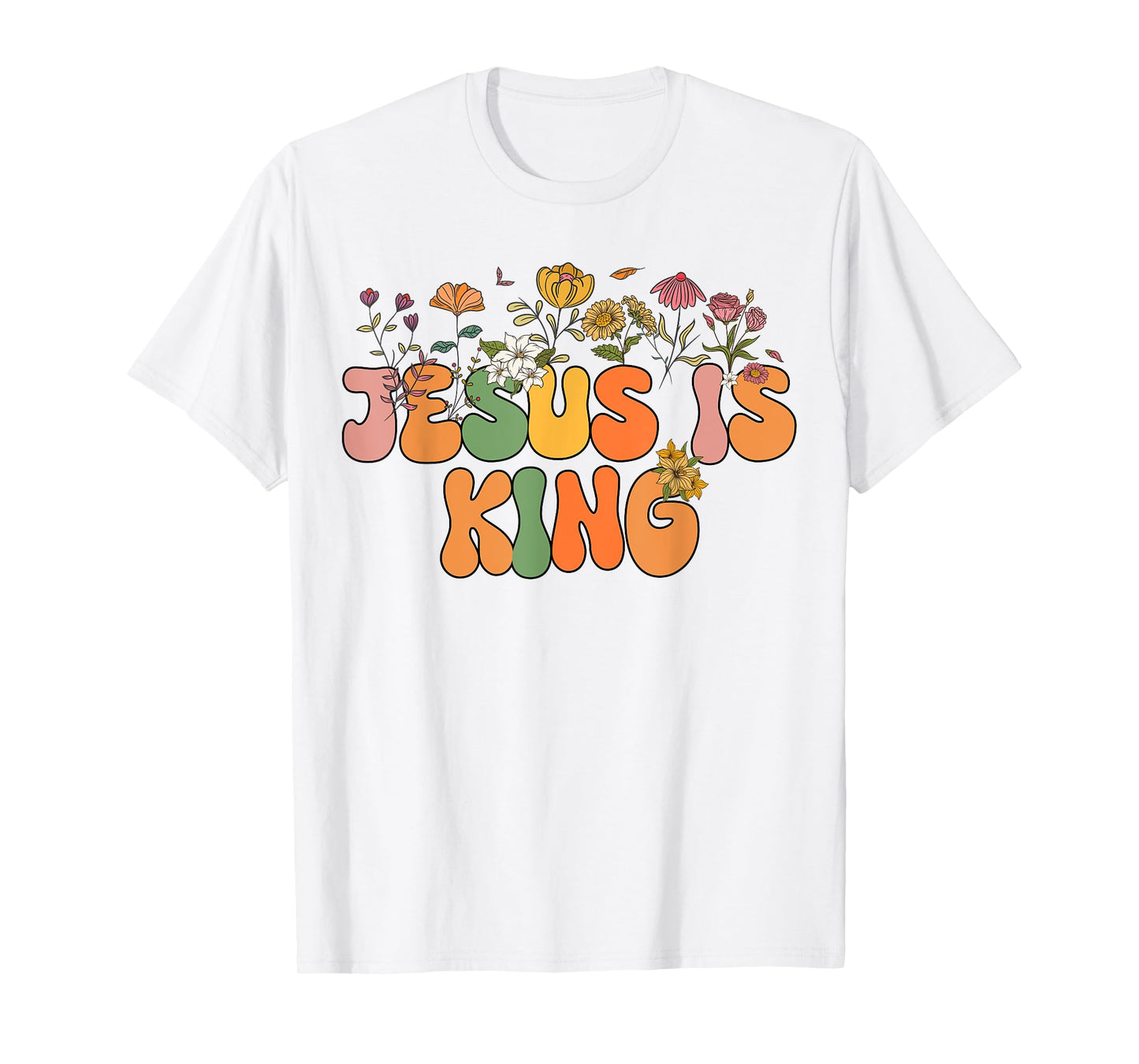 Kids Jesus Is King Christian I You Loves Women Toddler Girl T-Shirt