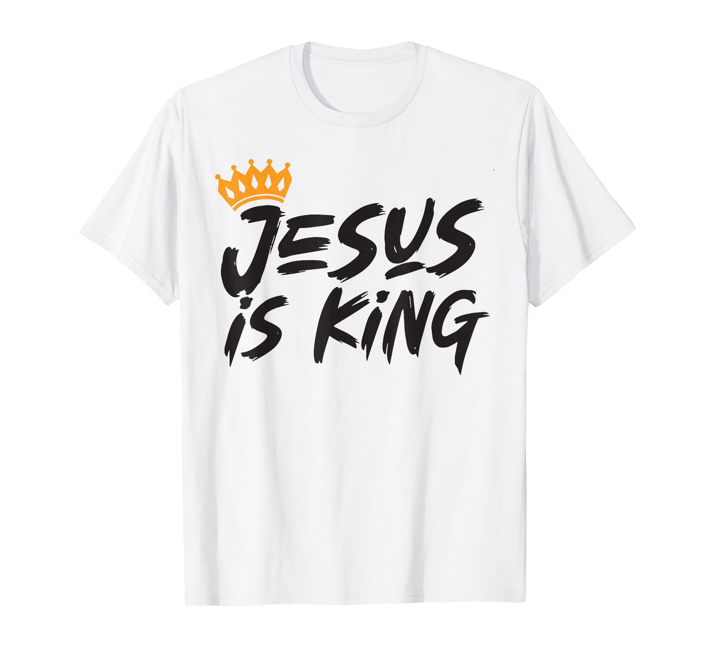 Jesus is King Christian Cross God Faith Bible Religious Pray T-Shirt
