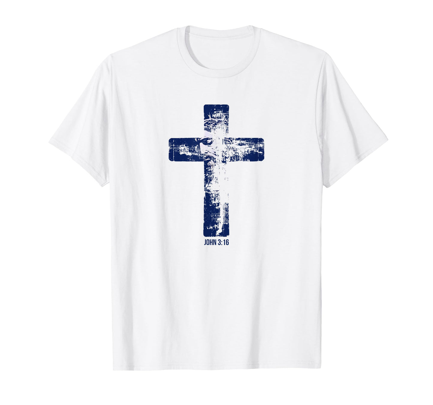 Graphics of Cross, Jesus Christ, Thorn Crown, John 3:16 T-Shirt