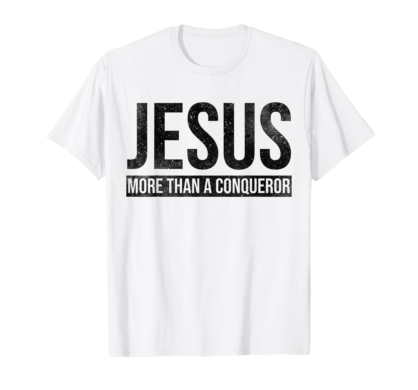 Jesus More Than A Conqueror American Flag Design T-Shirt
